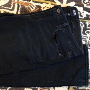 Dark wash straight leg Paige jeans 32x34